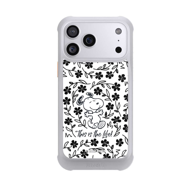 iPhone 17 Pro Max NIVOmax Snoopy schwarz und weiß This Is The Life