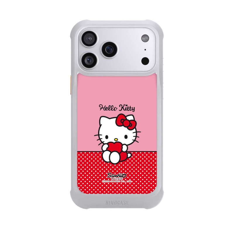 iPhone 17 Pro Max NIVOmax Hello Kitty sitzend mit Herz