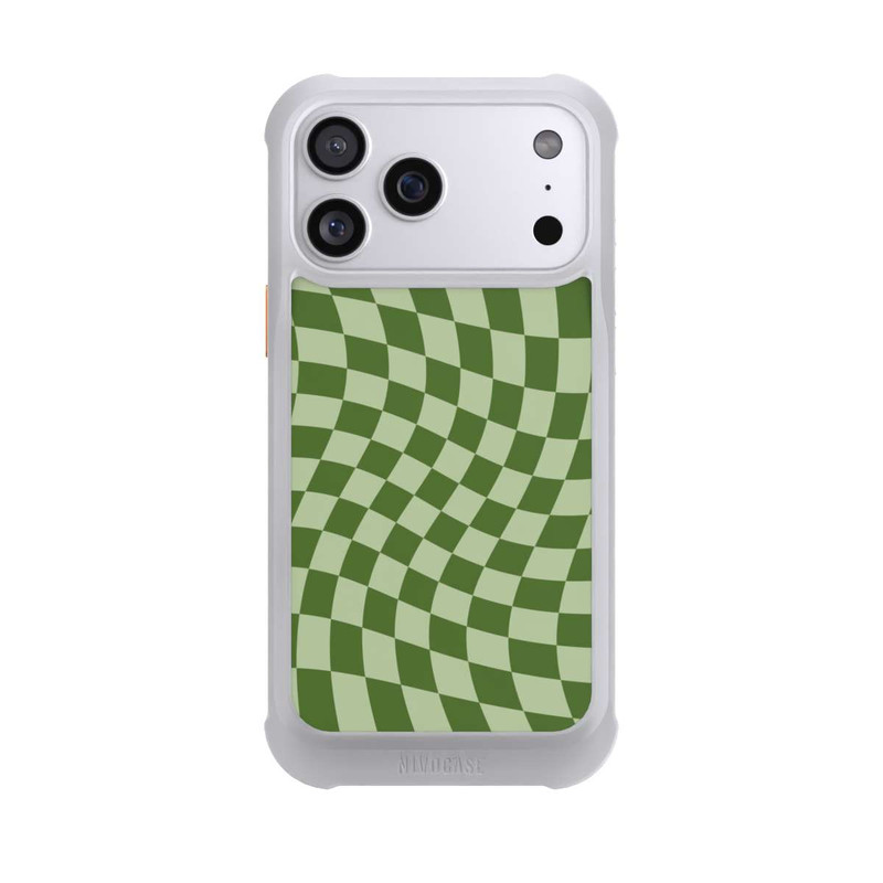 iPhone 17 Pro Max NIVOmax Checkerboard green