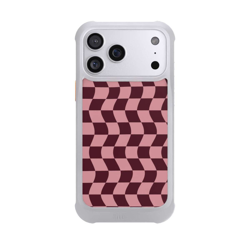 iPhone 17 Pro Max NIVOmax Schachbrett Rot-Rosa