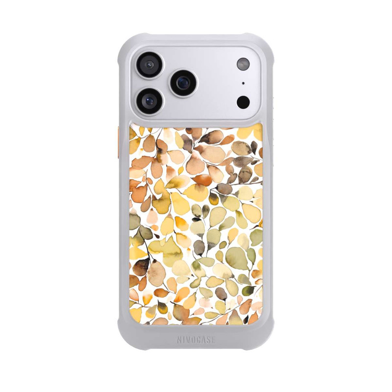 iPhone 17 Pro Max NIVOmax Eukalyptus Aquarellblätter Braun Herbst