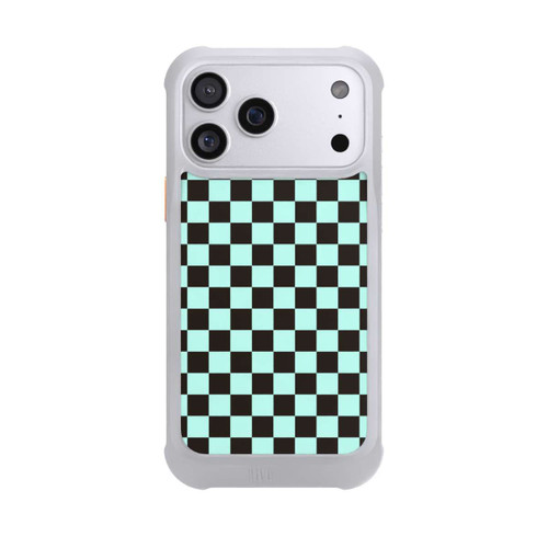 Apple iPhone 17 Pro Max NIVOmax Checked Pattern Blue Brown