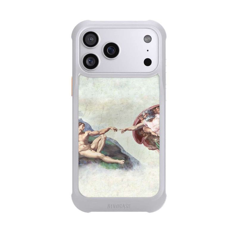 iPhone 17 Pro Max NIVOmax Michelangelo Buonarroti Création d'Adam