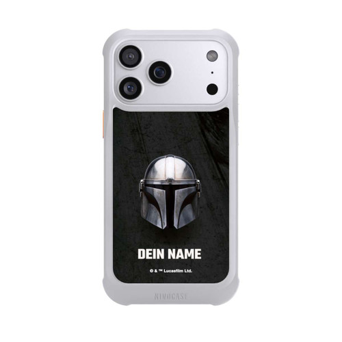Apple iPhone 17 Pro Max NIVOmax Star Wars Mandalorian Black Helmet Personalisierbar