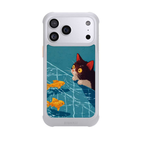 Apple iPhone 17 Pro Max NIVOmax Cat in a Pool with AI