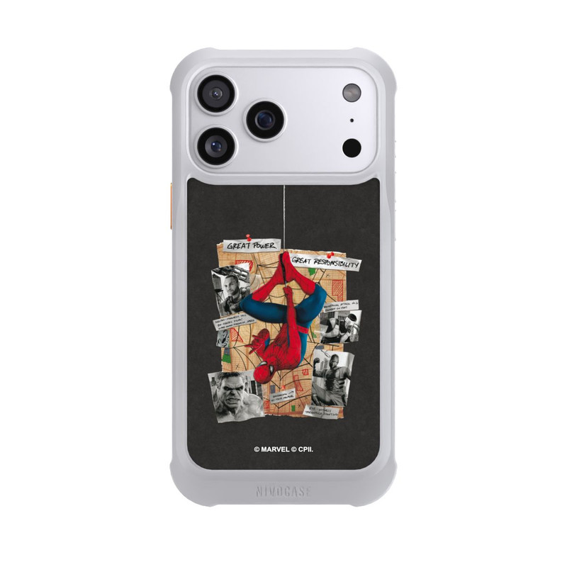 iPhone 17 Pro Max NIVOmax Spider-Man Investigation Board