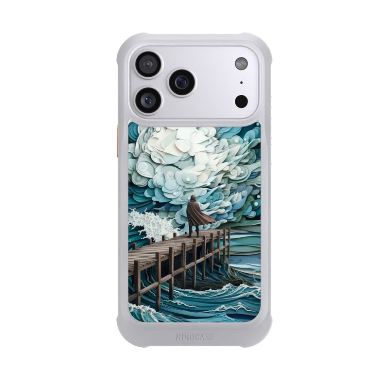 iPhone 17 Pro Max NIVOmax Stormy sea with AI