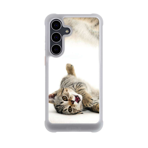 Samsung Galaxy S25 FE NIVOmax Cat Rolling around