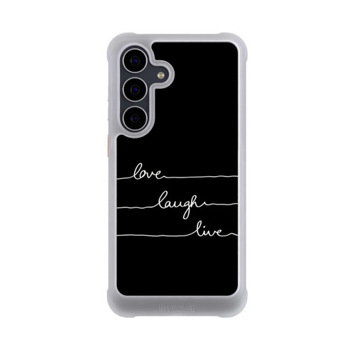 Samsung Galaxy S25 FE NIVOmax Love Laugh Live weiß/schwarz
