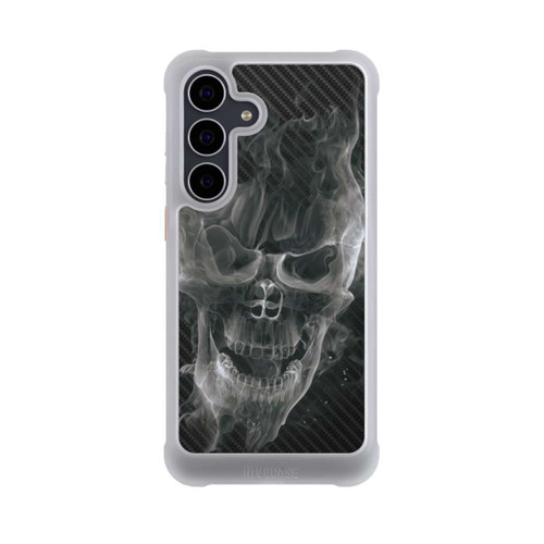 Samsung Galaxy S25 FE NIVOmax rauchender Totenkopf Carbon