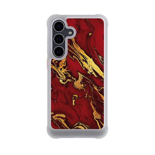 Samsung Galaxy S25 FE NIVOmax Red Gold Marble Look
