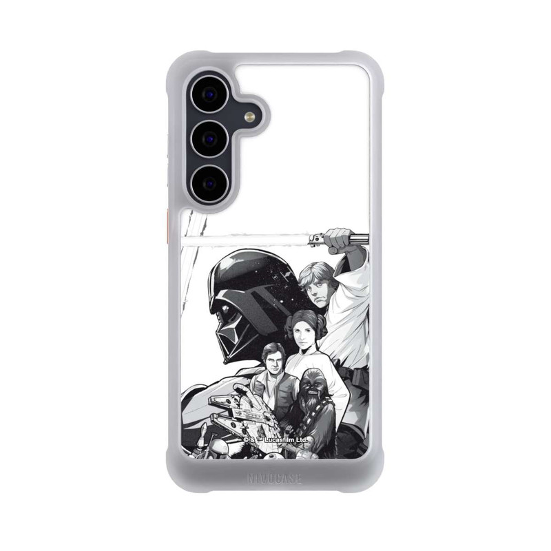 Galaxy S25 FE NIVOmax Star Wars Characters - Black and White