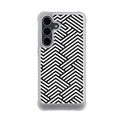 Samsung Galaxy S25 FE NIVOmax Schwarz und Weiß ZigZag