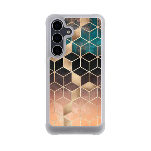 Samsung Galaxy S25 FE NIVOmax Ombre Traum Würfel Gold Druck