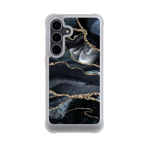 Samsung Galaxy S25 FE NIVOmax Dunkler Marmor Gold Glitzerlook