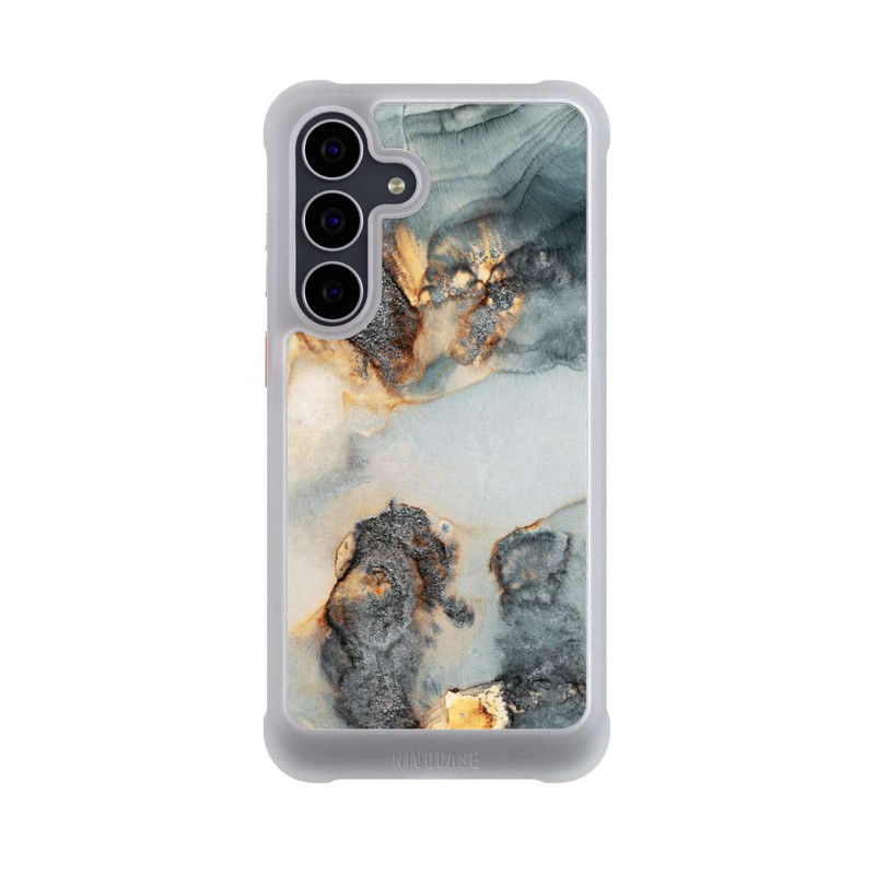 Galaxy S25 FE NIVOmax Tidal Waves Gold Print
