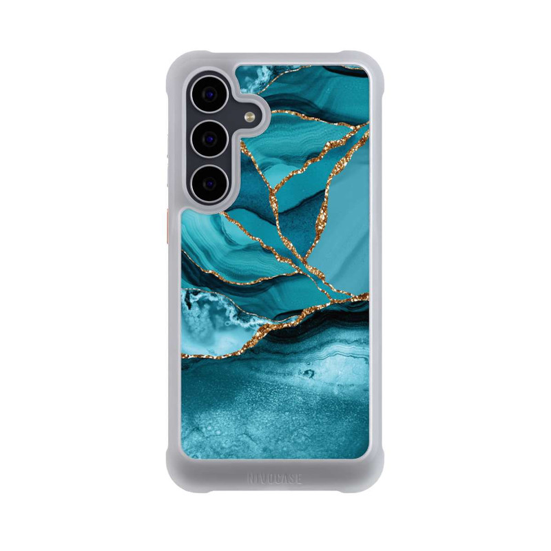 Galaxy S25 FE NIVOmax Eisblaue Marmor Landschaft
