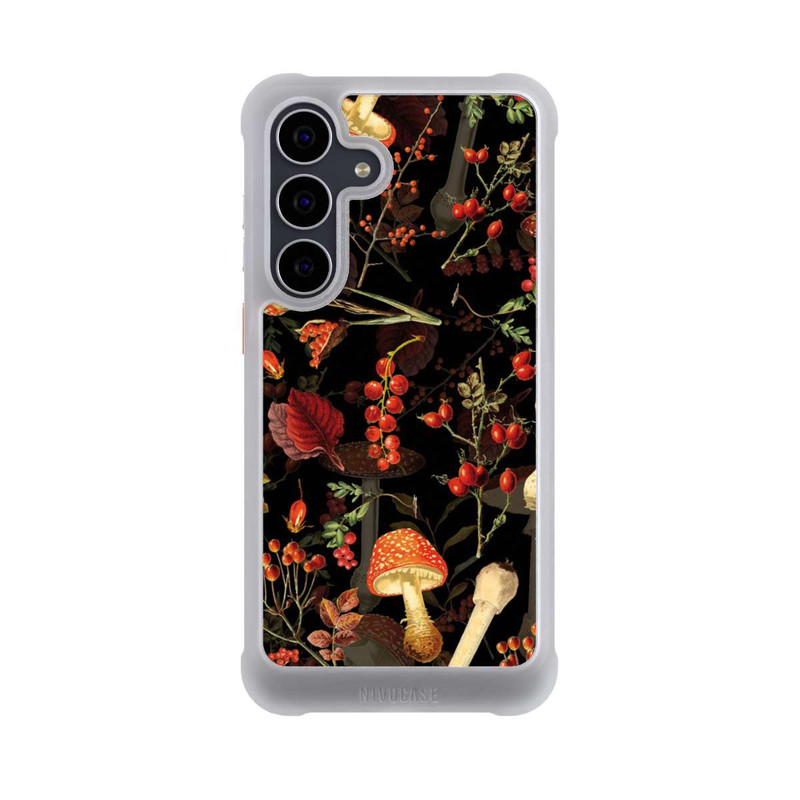 Galaxy S25 FE NIVOmax Mushroom Pattern Black