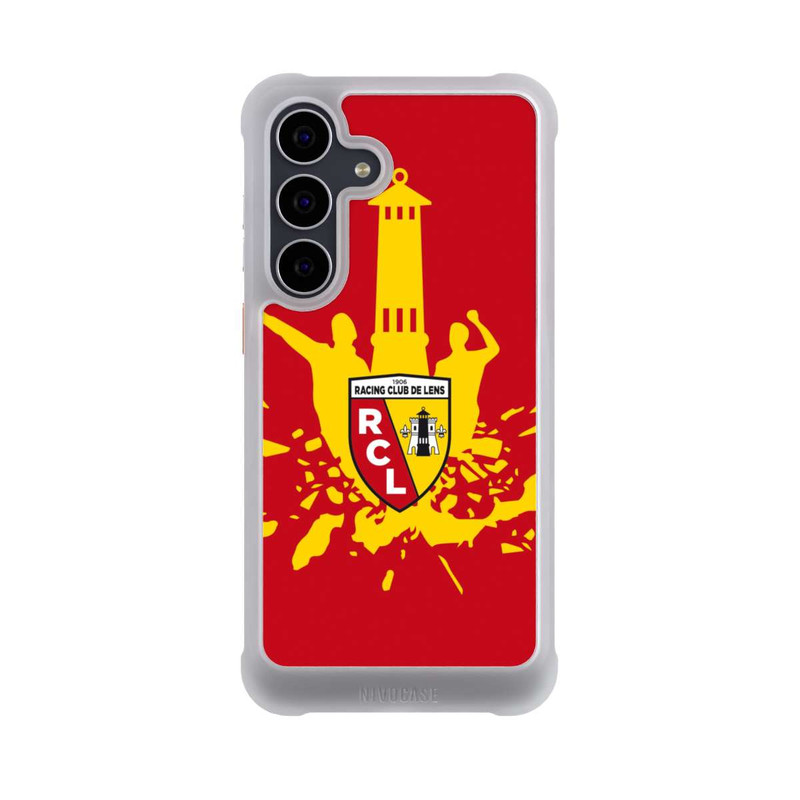 Galaxy S25 FE NIVOmax RC Lens Tour jaune sur rouge