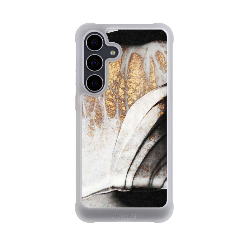 Galaxy S25 FE NIVOmax Black and Gold Veins