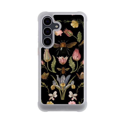 Samsung Galaxy S25 FE NIVOmax Wildblumen und Biene Schwarz