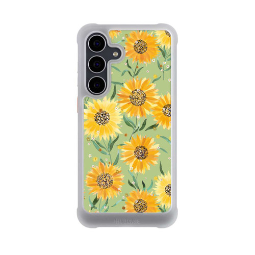 Samsung Galaxy S25 FE NIVOmax Sonnenblumen grün