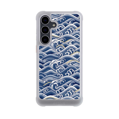 Samsung Galaxy S25 FE NIVOmax Vagues bleues kanagawa