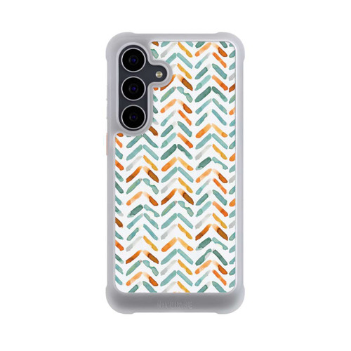 Samsung Galaxy S25 FE NIVOmax Elegant Fall Chevron Blue Orange