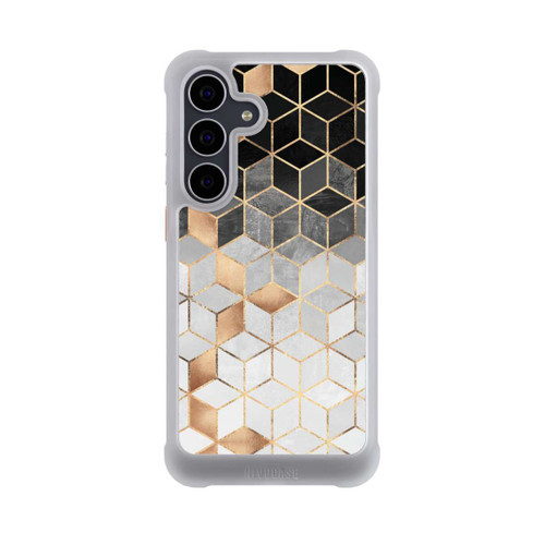 Samsung Galaxy S25 FE NIVOmax Würfel dunkel und gold