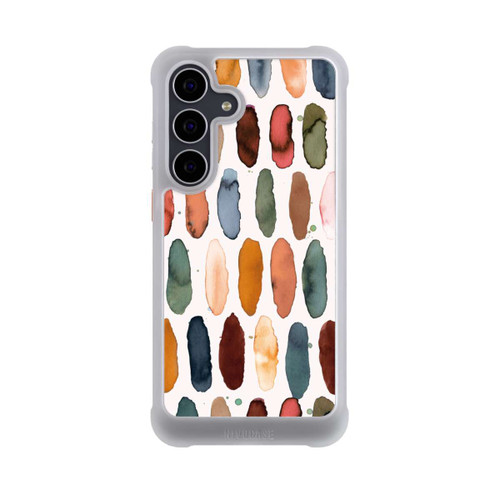 Samsung Galaxy S25 FE NIVOmax Aquarellstriche aus mineralischem Terrakotta