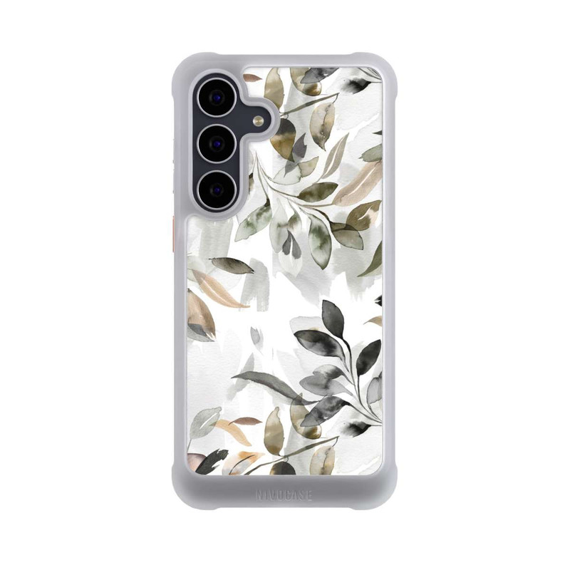 Galaxy S25 FE NIVOmax Watercolor Neutral Leaves