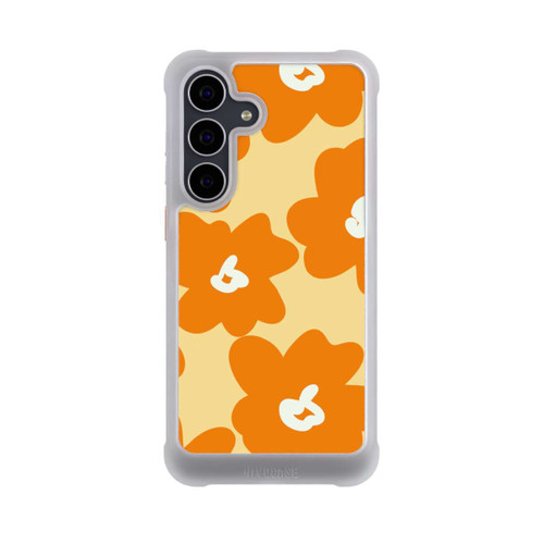 Samsung Galaxy S25 FE NIVOmax Retro Blumenmuster Päivi Gelb Orange
