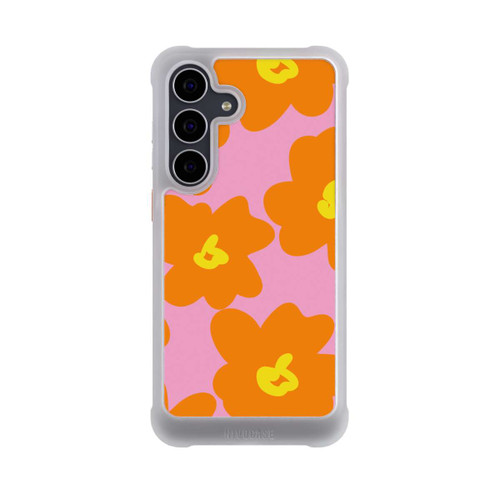 Samsung Galaxy S25 FE NIVOmax Retro floral pattern pink and orange