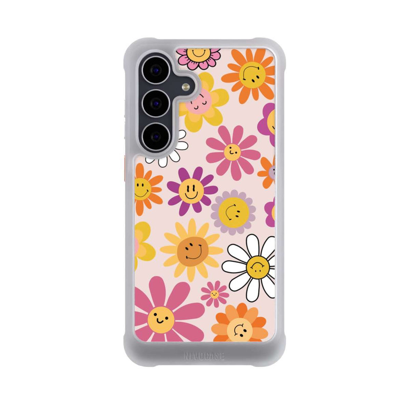 Galaxy S25 FE NIVOmax Smiles Pink Flowers