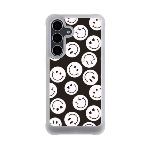 Samsung Galaxy S25 FE NIVOmax Smiles Emotes Pattern Black And White