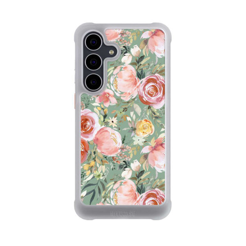 Samsung Galaxy S25 FE NIVOmax Pastellfarbener Pfingstrosenstrauß