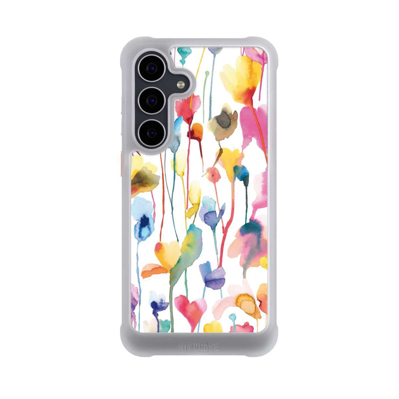 Galaxy S25 FE NIVOmax Aquarell Wildblumen bunt