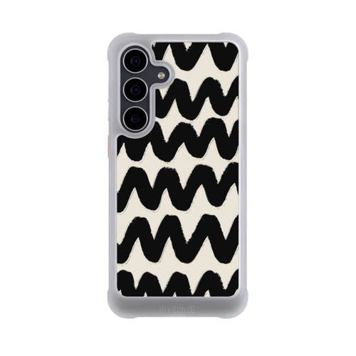 Samsung Galaxy S25 FE NIVOmax Vagues Noires Pattern