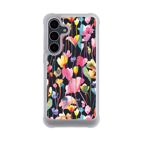 Samsung Galaxy S25 FE NIVOmax Fleurs sauvages Noir
