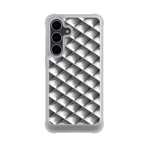 Samsung Galaxy S25 FE NIVOmax Glamour Silver Squares