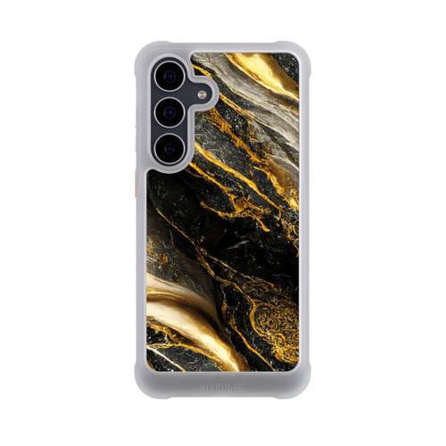Samsung Galaxy S25 FE NIVOmax Schwarze Marmor Goldschichten