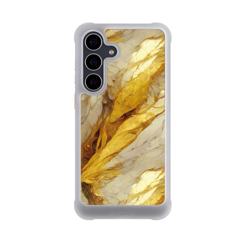 Samsung Galaxy S25 FE NIVOmax Weiße Marmor-Golddruckschichten
