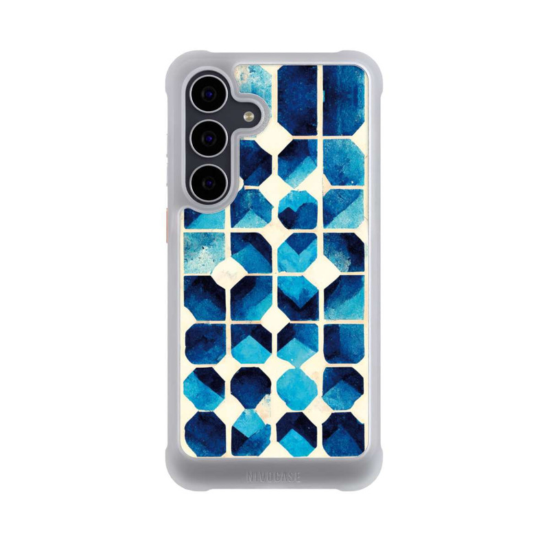 Galaxy S25 FE NIVOmax Blaues Muster