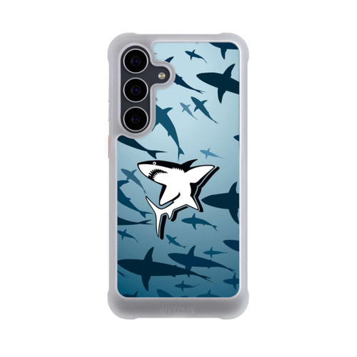 Samsung Galaxy S25 FE NIVOmax Haie Muster Blau