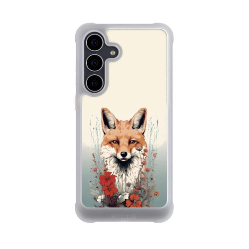 Samsung Galaxy S25 FE NIVOmax Renard avec des fleurs
