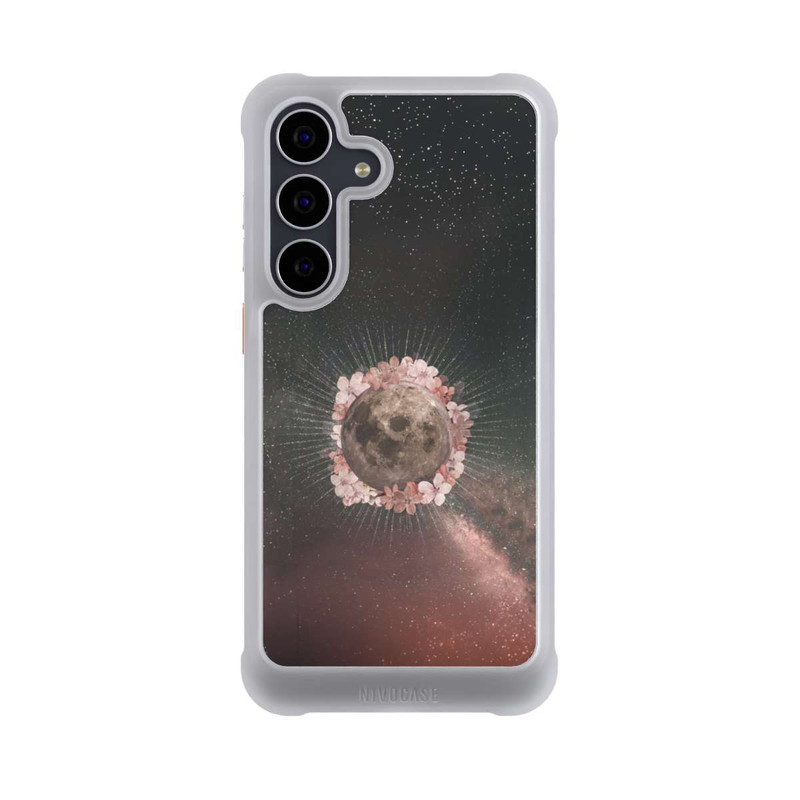 Galaxy S25 FE NIVOmax Blumen und Mondlicht