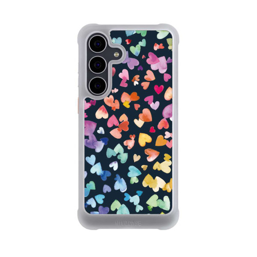 Samsung Galaxy S25 FE NIVOmax Valentinstag Herzen Schwarz