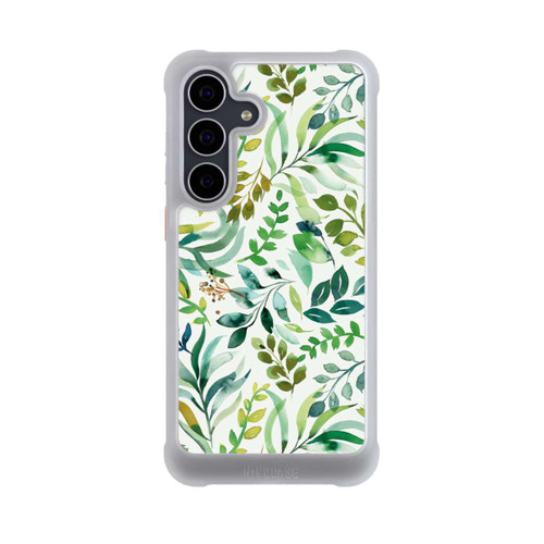 Samsung Galaxy S25 FE NIVOmax Aquarell Palmenblätter Botanisch Grün