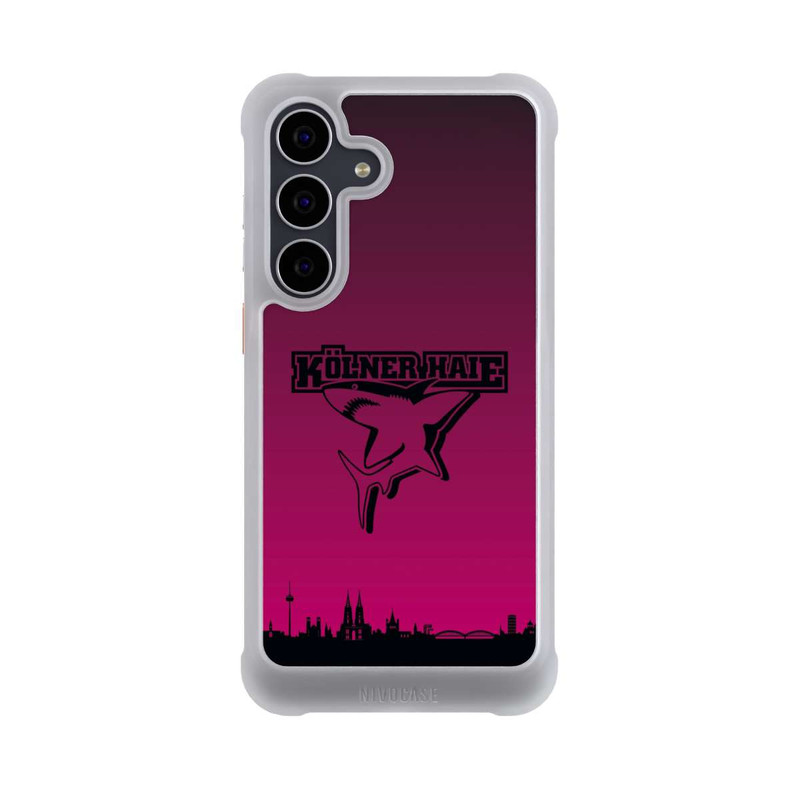 Galaxy S25 FE NIVOmax Kölner Haie Skyline Pink