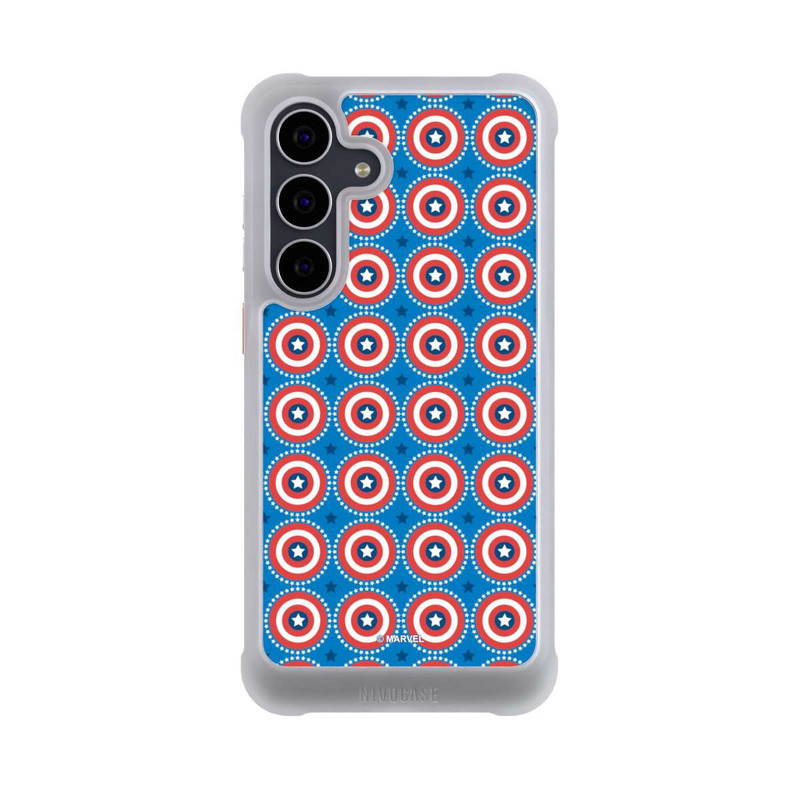 Galaxy S25 FE NIVOmax Captain American Shield Pattern